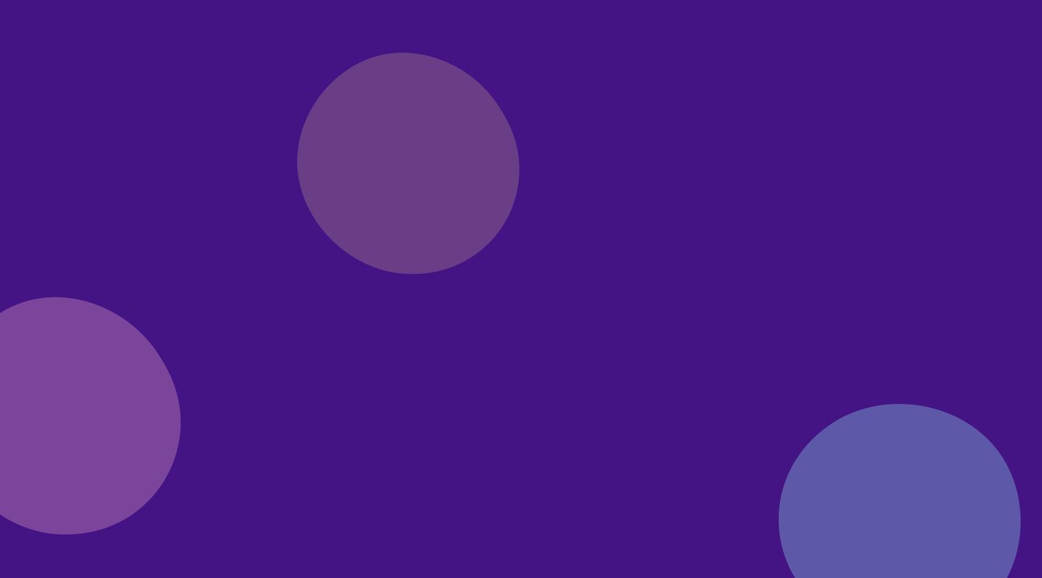 Purple background with soft floating circles