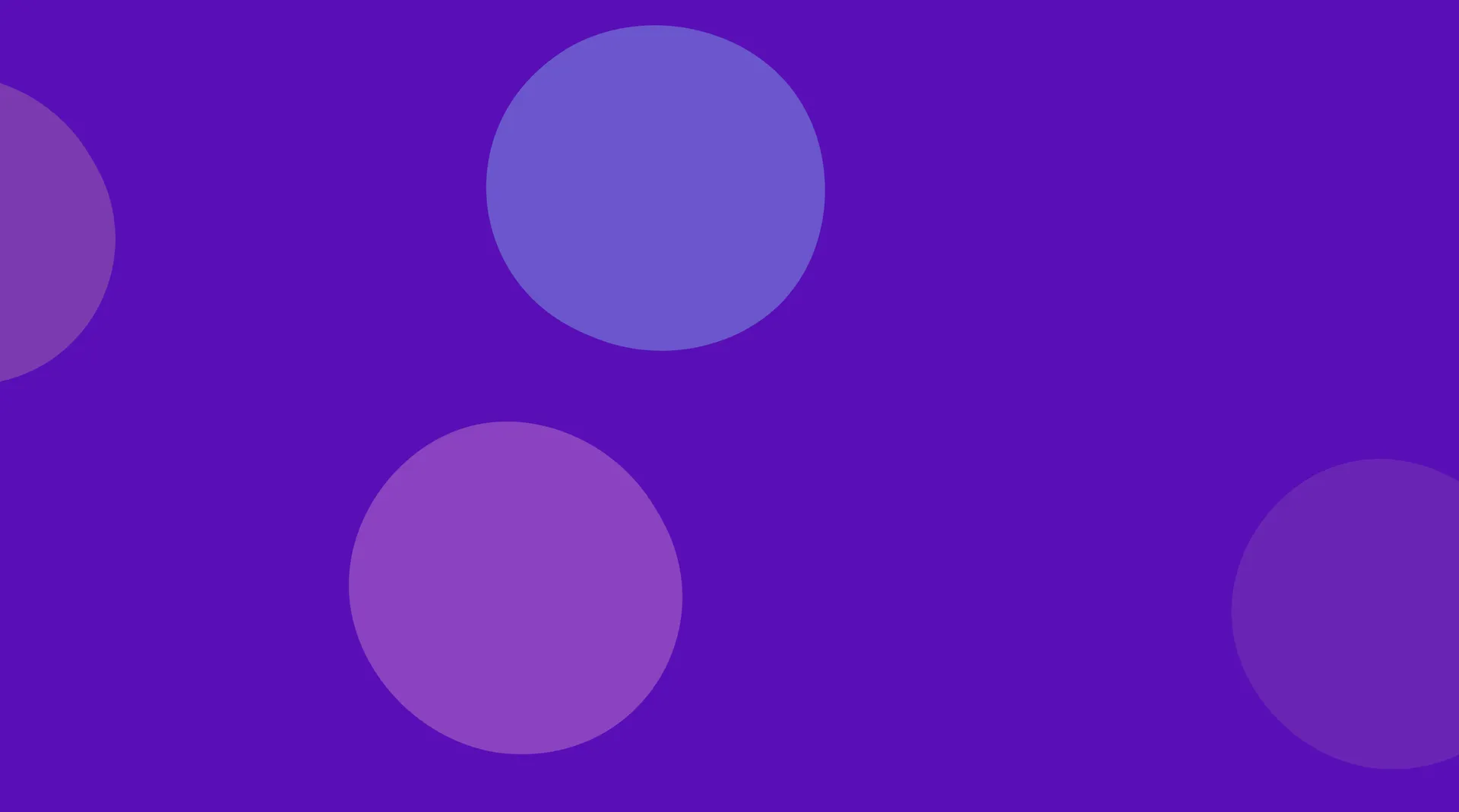 Purple background with soft floating circles
